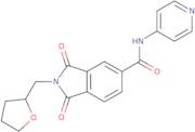 1,3-Dioxo-2-[(oxolan-2-yl)methyl]-N-(pyridin-4-yl)-2,3-dihydro-1H-isoindole-5-carboxamide