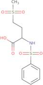 2-Benzenesulfonamido-4-methanesulfonylbutanoic acid