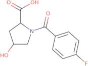 1-(4-Fluorobenzoyl)-4-hydroxy-2-pyrrolidinecarboxylic acid