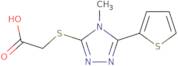 [(4-Methyl-5-thien-2-yl-4H-1,2,4-triazol-3-yl)thio]acetic acid