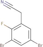 2-(3,5-Dibromo-2-fluorophenyl)acetonitrile