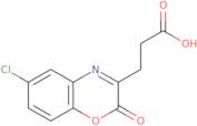 3-(6-Chloro-2-oxo-2H-1,4-benzoxazin-3-yl)propanoic acid