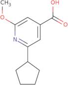 2-Cyclopentyl-6-methoxypyridine-4-carboxylic acid