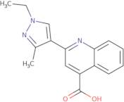 2-(1-Ethyl-3-methyl-1H-pyrazol-4-yl)quinoline-4-carboxylic acid