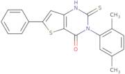 3-(2,5-Dimethylphenyl)-6-phenyl-2-sulfanyl-3H,4H-thieno[3,2-d]pyrimidin-4-one