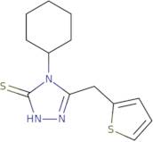 4-Cyclohexyl-5-(thiophen-2-ylmethyl)-4H-1,2,4-triazole-3-thiol