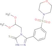 4-(2,2-Dimethoxy-ethyl)-5-[3-(morpholine-4-sulfonyl)-phenyl]-4H-[1,2,4]triazole-3-thiol