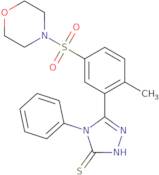 5-[2-Methyl-5-(morpholine-4-sulfonyl)phenyl]-4-phenyl-4H-1,2,4-triazole-3-thiol