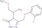 5-(2-Fluorophenoxymethyl)-4-(1-methoxypropan-2-yl)-4H-1,2,4-triazole-3-thiol