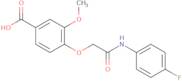 4-{[(4-Fluorophenyl)carbamoyl]methoxy}-3-methoxybenzoic acid