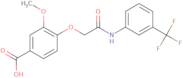 3-Methoxy-4-({[3-(trifluoromethyl)phenyl]carbamoyl}methoxy)benzoic acid