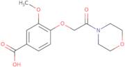 3-Methoxy-4-[2-(morpholin-4-yl)-2-oxoethoxy]benzoic acid