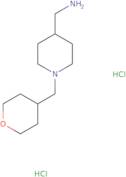 1-[(Tetrahydro-2H-pyran-4-yl)methyl]piperidin-4-ylmethanamine dihydrochloride