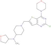 1-((2-Chloro-4-morpholinothieno[3,2-d]pyrimidin-6-yl)methyl)-N-methyl-N-(tetrahydrofuran-3-yl)piperidin-4-amine