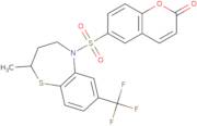 6-{[2-Methyl-7-(trifluoromethyl)-2,3,4,5-tetrahydro-1,5-benzothiazepin-5-yl]sulfonyl}-2H-chromen...