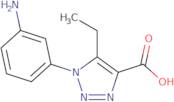 1-(3-Aminophenyl)-5-ethyl-1H-1,2,3-triazole-4-carboxylic acid