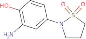 2-(3-Amino-4-hydroxyphenyl)-1,2-thiazolidine-1,1-dione