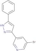 3-Bromo-5-(3-phenyl-1H-pyrazol-5-yl)pyridine