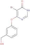 5-Bromo-6-[3-(hydroxymethyl)phenoxy]-3,4-dihydropyrimidin-4-one