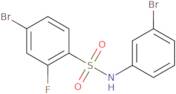 4-bromo-N-(3-bromophenyl)-2-fluorobenzene-1-sulfonamide