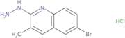 6-Bromo-2-hydrazino-3-methylquinoline hydrochloride