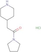 2-(Piperidin-4-yl)-1-(pyrrolidin-1-yl)ethan-1-one hydrochloride