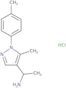 1-[5-Methyl-1-(4-methylphenyl)-1H-pyrazol-4-yl]ethan-1-amine hydrochloride