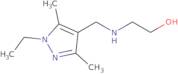 2-{[(1-Ethyl-3,5-dimethyl-1H-pyrazol-4-yl)methyl]amino}ethan-1-ol