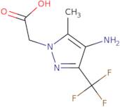 2-(4-Amino-5-methyl-3-(trifluoromethyl)-1H-pyrazol-1-yl)acetic acid