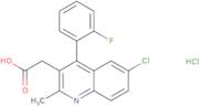 2-[6-Chloro-4-(2-fluorophenyl)-2-methylquinolin-3-yl]acetic acid hydrochloride