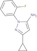 3-Cyclopropyl-1-(2-fluorophenyl)-1H-pyrazol-5-amine