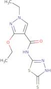 3-Ethoxy-1-ethyl-N-(5-mercapto-1,3,4-thiadiazol-2-yl)-1H-pyrazole-4-carboxamide