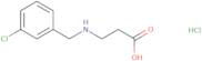 3-{[(3-Chlorophenyl)methyl]amino}propanoic acid hydrochloride