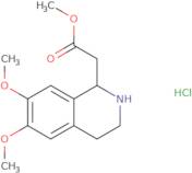 Methyl 2-(6,7-dimethoxy-1,2,3,4-tetrahydroisoquinolin-1-yl)acetate hydrochloride