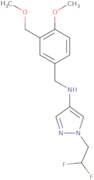 1-(2,2-Difluoroethyl)-N-{[4-methoxy-3-(methoxymethyl)phenyl]methyl}-1H-pyrazol-4-amine