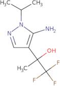 2-[5-Amino-1-(propan-2-yl)-1H-pyrazol-4-yl]-1,1,1-trifluoropropan-2-ol