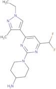 1-[4-(Difluoromethyl)-6-(1-ethyl-3-methyl-1H-pyrazol-4-yl)pyrimidin-2-yl]piperidin-4-amine