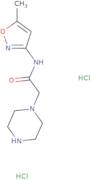 N-(5-Methyl-1,2-oxazol-3-yl)-2-(piperazin-1-yl)acetamide dihydrochloride