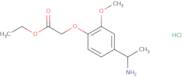 Ethyl 2-[4-(1-aminoethyl)-2-methoxyphenoxy]acetate hydrochloride