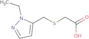 2-(((1-Ethyl-1H-pyrazol-5-yl)methyl)thio)acetic acid