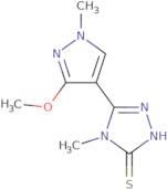 5-(3-Methoxy-1-methyl-1H-pyrazol-4-yl)-4-methyl-4H-1,2,4-triazole-3-thiol