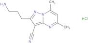 2-(3-Aminopropyl)-5,7-dimethylpyrazolo[1,5-a]pyrimidine-3-carbonitrile hydrochloride