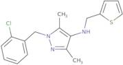 1-[(2-Chlorophenyl)methyl]-3,5-dimethyl-N-[(thiophen-2-yl)methyl]-1H-pyrazol-4-amine