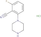 2-Fluoro-6-(piperazin-1-yl)benzonitrile hydrochloride