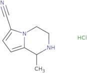 1-Methyl-1H,2H,3H,4H-pyrrolo[1,2-a]pyrazine-6-carbonitrile hydrochloride