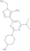 1-[4-(Difluoromethyl)-6-(1-ethyl-5-methyl-1H-pyrazol-4-yl)pyrimidin-2-yl]piperidin-4-amine