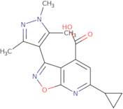 6-Cyclopropyl-3-(trimethyl-1H-pyrazol-4-yl)-[1,2]oxazolo[5,4-b]pyridine-4-carboxylic acid
