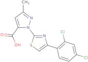 1-[4-(2,4-Dichlorophenyl)-1,3-thiazol-2-yl]-3-methyl-1H-pyrazole-5-carboxylic acid