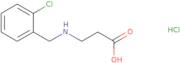 3-{[(2-Chlorophenyl)methyl]amino}propanoic acid hydrochloride