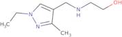 2-{[(1-Ethyl-3-methyl-1H-pyrazol-4-yl)methyl]amino}ethanol